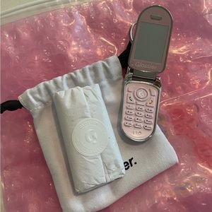Glossier limited edition LA cellphone keychain